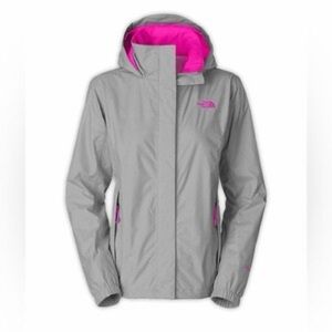 The North Face Women's Gray and Pink wind breaker  Jacket